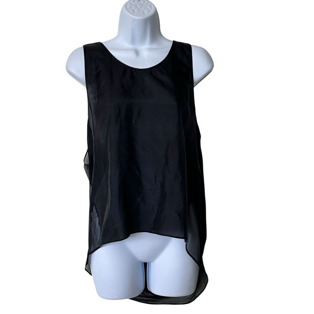 Beautiful People Silk lightweight high-low Chiffon Tunic blouse S